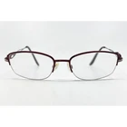 Easyclip Eyeglass Frames Womens Burgundy Rectangular EC231 52-17-135 52MM Pre-owned. Price: $39.99.