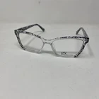 By Gwen Stefani GX114 52-16-135 B:40 Clear White Black Flex Hinge HU35 New. Price: $86.40.
