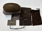 Tom Ford Eyeglasses, Frames Only, TF5663-B 001 Polished Black, 55-17-145, Italy Pre-owned. Price: $400.00.