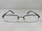 Eddie Bauer EB32022 52-19-140 Brown Metal Half Rim Eyeglasses Frame 4598 Pre-owned. Price: $40.00.