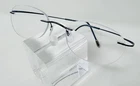 Silhouette Eyeglasses 5515 70 4640 Titanium Blue Rimless Frames 19 140 Austria Pre-owned. Price: $55.00.