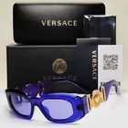 Versace Sunglasses Purple Transparent Biggie Oversized Mod 4425U 5419/1A New. Price: $221.66.