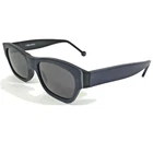 Vintage Eyeworks Sunglasses Miles Matte Blue Thick Rim Frames Gray Lenses New. Price: $74.99.