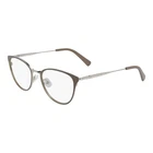Longchamp Eyeglasses Frames LO2124 901 50-19-140 Brown And Gold Preppy Feminine Used. Price: $23.68.