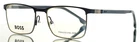 Hugo Boss 1637 KU0 Blue Ruthenium Mens Rectangle Eyeglasses 54-18-150 B:37 New. Price: $49.99.