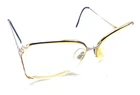 Gucci Vintage Gg 2201 57E Gold Black Half Rim Eyeglasses Frames 55-16 130 Italy Pre-owned. Price: $219.99.