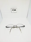 Apostrophe AP10 Pewter N7S Eyeglasses Frames Only Metal Half Rim Oval 48-19-135 Pre-owned. Price: $18.00.