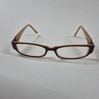 Candie's Laura Eyeglasses Frame Women's Full Rim Rectangular Brown 50 16 135 Pre-owned. Price: $24.99.