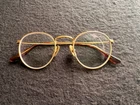 Ray-ban RB8247V 21 Titanium Optics Demigloss Brushed Gold Round Glasses Frame Pre-owned. Price: $130.00.