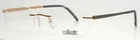 Silhouette 5529 Hc 6520 Rose Gold Grey Womens Rimless Eyeglasses 52-19-140 B:35 New. Price: $194.99.