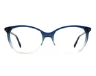 Gucci Eyeglasses Frames GG0550O 004 Blue Gradient Cat Full Rim 51-16-140 New. Price: $174.99.