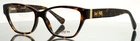 Coach HC6088 5394 Dark Tortoise Gold Womens Semi Cat Eyeglasses 52-15-135 New. Price: $59.99.