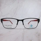 Converse K105 Eyeglasses Matte Black Red Stainless Steel Rectangular 49-17-130 New. Price: $44.99.