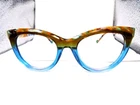 Pure P-7001 445 Brown Havana/blue 50-19-140 Womens Eyeglasses Frames Pre-owned. Price: $71.54.