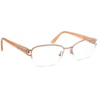 Versace Eyeglasses Mod. 1215-B 1052 Rose Gold Crystals Half Rim Italy 51 16 135 Pre-owned. Price: $159.99.