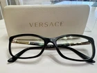 Versace MOD.3186 GB1 Italy Black/gold Polish 54-16-140 Eyeglasses Frame Case Pre-owned. Price: $40.00.