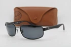 New Ray-ban Rb 3445 006/P2 Black Red Polarized Authentic Sunglasses 61-17. Price: $234.36.