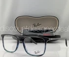 Ray-ban RB5421 8254 Striped Gray Blue Acetate Square Eyeglasses Frames 55MM New. Price: $89.99.