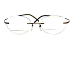 Silhouette Rimless Eyeglasses 7581 40 6055 Titanium Bronze Frame Austria 19 150 Pre-owned. Price: $75.99.