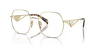 Prada 59ZV Gold (1511O1) Eyeglasses New. Price: $289.00.
