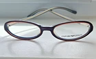 Emporio Armani 654 Burgandy Blue Eyeglasses Italy 49-16-135 Frame Only New. Price: $48.99.