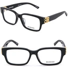 Balenciaga Black Gold Logo Classic Eyeglasses 54M BB0105O Optical Frame 001 New. Price: $260.42.