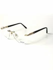 New Authentic Zilli Eyeglasses 60088 C01 Gold 58MM Rimless Titanium. Price: $360.79.