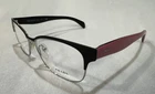 Prada Black/pink Cat Eyeglasses PR65RV - 1BO101 53MM Authentic New. Price: $55.00.