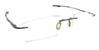 Oakley Keel OX3122007 Petwer Gray Rectangle Rimless Eyeglasses Frames 134 Unisex Pre-owned. Price: $144.99.