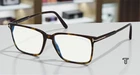 Tom Ford FT5696 052 Dk Havana Clear Plastic Blue Filter 54 Mm Men's Eyeglasses New. Price: $149.00.