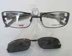 New Takumi Eyeglass Frames T9922 55-17-135 Black With Sunglass Easy Clip $118.00. Price: $20.00.
