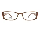 Jean Lafont Eyeglasses Frame Satin 553 Brown Orange Rectangle Full Rim 52-17-142 New. Price: $99.99.