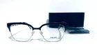 Prada Vpr 54S DHO-1O1 Brown Tortoise Silver Squre Eyeglasses 52-16-140 Mm Italy New. Price: $112.11.
