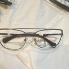 Prada Spr 500 Rectangular Eyeglasses Brown Metal Full Rim 58-18-140 Unisex New. Price: $150.00.