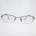 Brendel 901044 51-18 135 Red Semi Rimless Metal Eyeglass Frames Women Pre-owned. Price: $49.99.