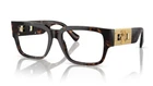 Versace 0VE3350 108 Havana/gold 55MM Square Women's Eyeglasses New. Price: $198.15.