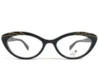 Seraphin Eyeglasses Frames Heather 8531 Black Gold With Stones Cat 52-17-140 New. Price: $149.99.