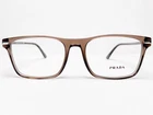 New Prada VPR01W 09F-1O1 Mens Eyeglasses Frames Brown Rectangle Modern 54/18 145. Price: $159.99.