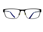 Guess Black Matte Metal Blue Temple Rectangular Glasses GU1770 Blk 54 16 140 Pre-owned. Price: $58.00.