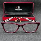 Carolina Herrera VHE771K 9FDY Eyeglasses Frame Wine Tort Flex 53-16-135 Used Pre-owned. Price: $48.00.