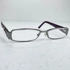 Prada Vpr 58L Eyeglasses Frame 5AV-1O1 Gunmetal Plum Italy 51-14-135 Pre-owned. Price: $79.00.