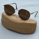 Vintage Brooks Brothers Sunglasses Round Tortoise Gold Bb 101S 1006 Italy 52 20 Pre-owned. Price: $95.00.