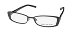 New Jones York J474 Eyeglass Frame Black Full-rim 52-16-135 Metal & Plastic. Price: $24.95.
