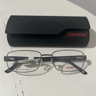 Carrera CA7586 Matte Stainless Steel Rectangular Eyeglass Frames 56 ()18 145 New. Price: $49.99.
