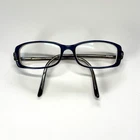 Elan 9416 Eyeglasses Frame Only 52-16-135 Blue Honey Womens Rectangle Full Rim Pre-owned. Price: $22.95.