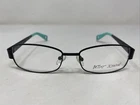 Betsey Johnson Mischief BJ0187 Raven 52-16-135 Black Eyeglasses Frame BP28 New. Price: $58.50.