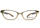 Michael Kors Eyeglasses Frames Mk 3014 Sybil 1149 Brown Gold Cat 50-17-135 New. Price: $51.99.