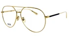 New Gemdioro Au 8700 58MM Gold Aviator Eyeglasses Frames Italy Unisex. Price: $249.90.