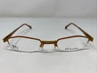 Nodoka ND10125 46-21-135 Orange Metal Half Rim Eyeglasses Frame /321 New. Price: $40.50.