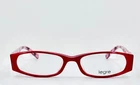 New Legre 065 450 Red Unisex Rectangle Full Rim Eyeglasses 51-16-135 B:26. Price: $25.99.